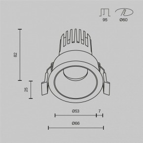 Встраиваемый светильник Maytoni Dip DL115-10W-4K-B в Добрянке - dobryanka.ok-mebel.com | фото 9
