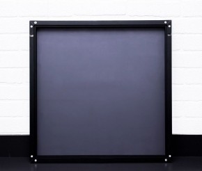 Зеркало Corsica 500х500 black без подсветки Sansa (SB1063Z) в Добрянке - dobryanka.ok-mebel.com | фото 3