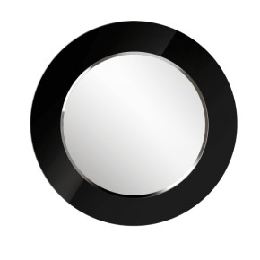 Зеркало круглое черный (РМ/02) в Добрянке - dobryanka.ok-mebel.com | фото