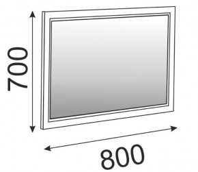 Зеркало в раме М15 Беатрис (Орех гепланкт) в Добрянке - dobryanka.ok-mebel.com | фото 2